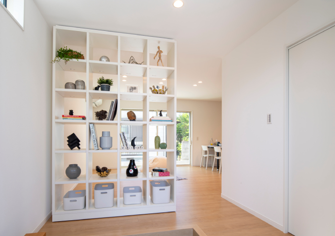 可動式の間仕切収納