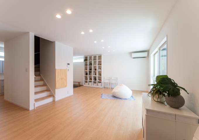 空間を広く贅沢に楽しむリビング