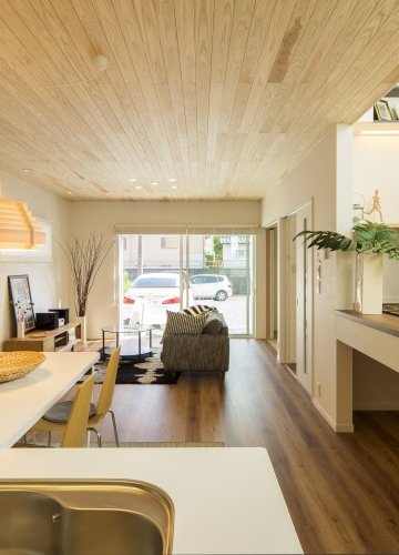 吹き抜け中2階ファミリースペースのある
北欧スタイルの家　