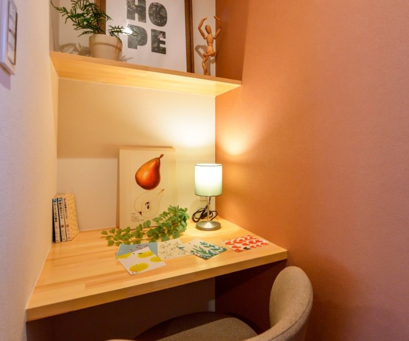 家族を感じながら自分時間を過ごせる一帖のおこもりスペース