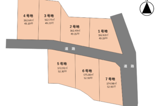 花ヶ島で７区画の宅地分譲予定！